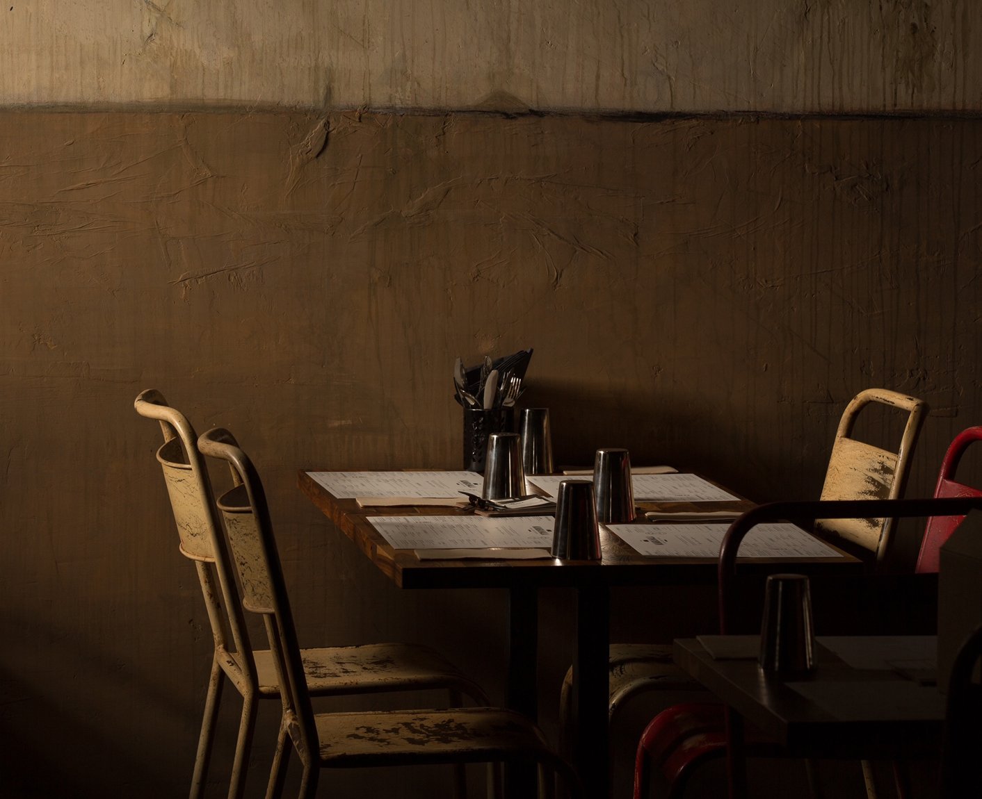 Mumbaiwala dining chairs and banquette