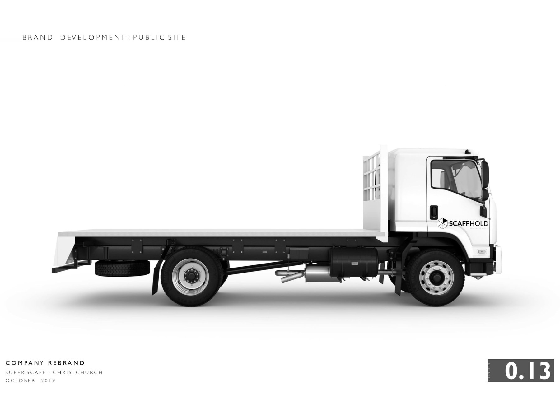 Scaffold rebrand – fleet livery application