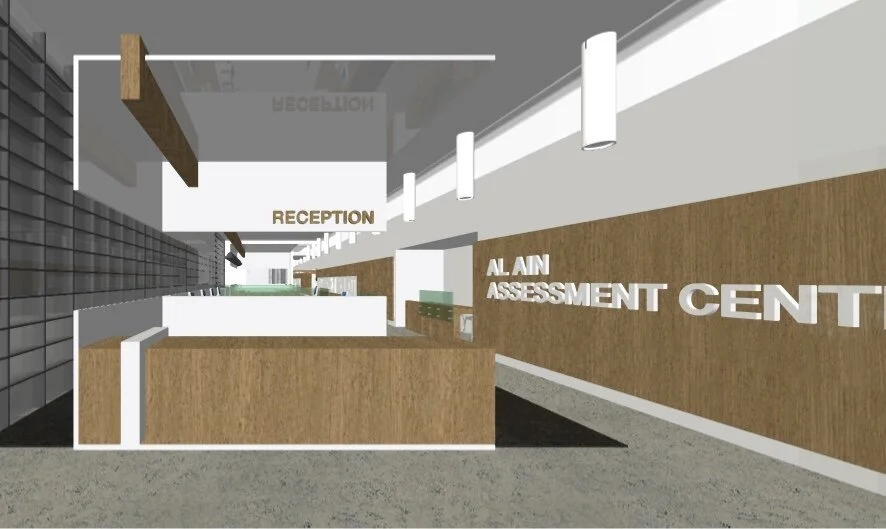 Workspace interior with timber joinery