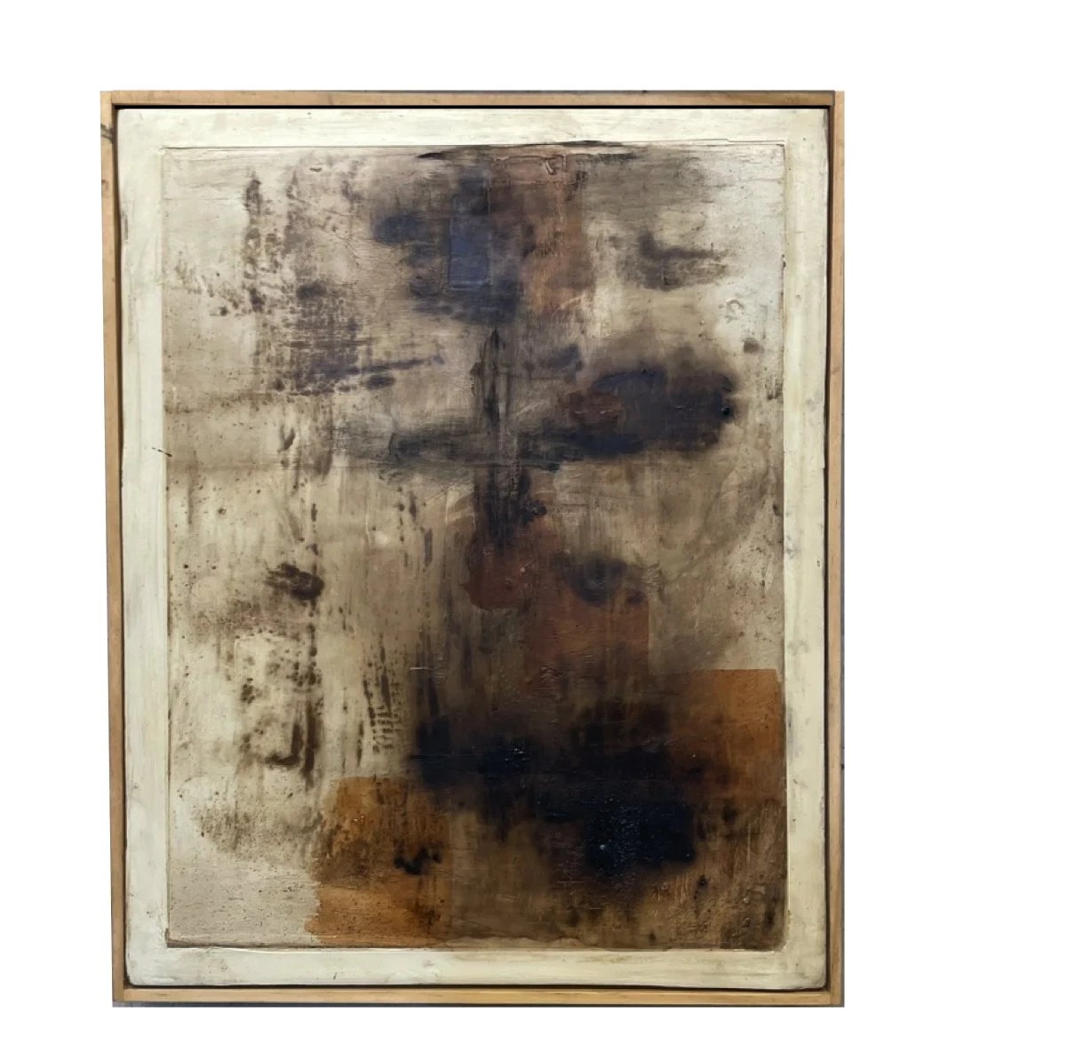 Untitled 2025 original wall work with mineral surface