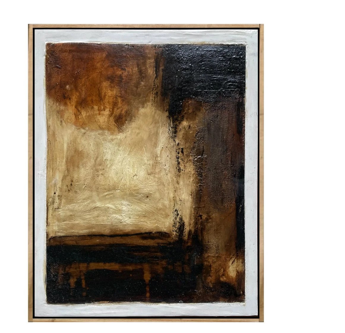 Untitled 2025 original wall work with tonal banding
